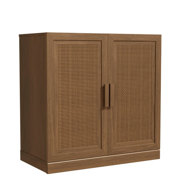 HomeRoots 31" Brown Wood Accent Cabinet - Stylish Storage Solution for Modern Homes, Easy Assembly & Versatile Design 691112