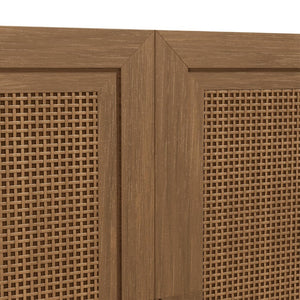 HomeRoots 31" Brown Wood Accent Cabinet - Stylish Storage Solution for Modern Homes, Easy Assembly & Versatile Design 691112