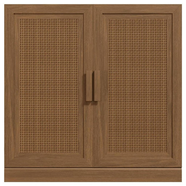HomeRoots 31" Brown Wood Accent Cabinet - Stylish Storage Solution for Modern Homes, Easy Assembly & Versatile Design 691112