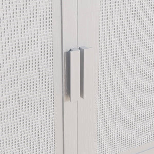 HomeRoots 31" White Wood Accent Cabinet - Stylish Storage Solution for Modern Home, Entryway, or Office Decor 691113
