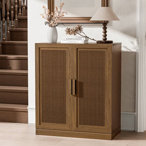 HomeRoots 31" Brown Wood Accent Cabinet - Elegant Storage Solution for Any Room, Stylish Design & Easy Assembly 691114