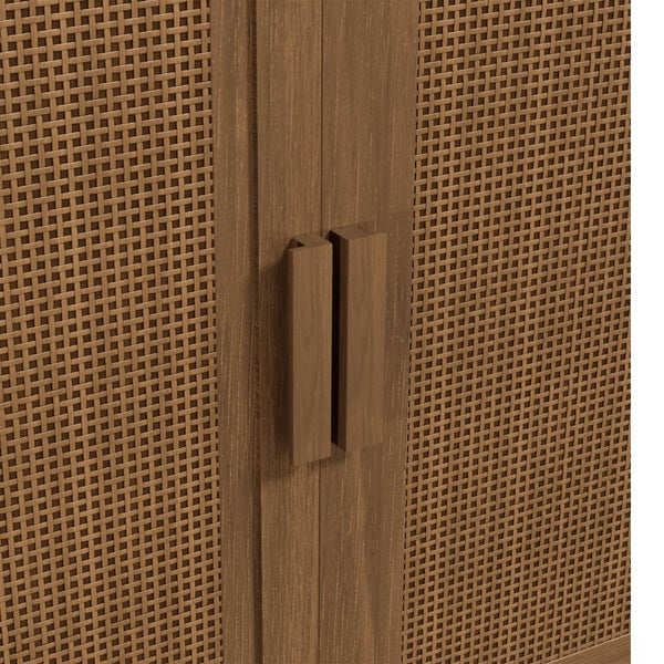 HomeRoots 31" Brown Wood Accent Cabinet - Elegant Storage Solution for Any Room, Stylish Design & Easy Assembly 691114