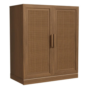 HomeRoots 31" Brown Wood Accent Cabinet - Elegant Storage Solution for Any Room, Stylish Design & Easy Assembly 691114