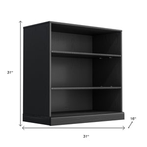HomeRoots 31" Black Wood Accent Cabinet - Stylish Storage Solution for Modern Homes, Easy Assembly & Versatile Use 691116