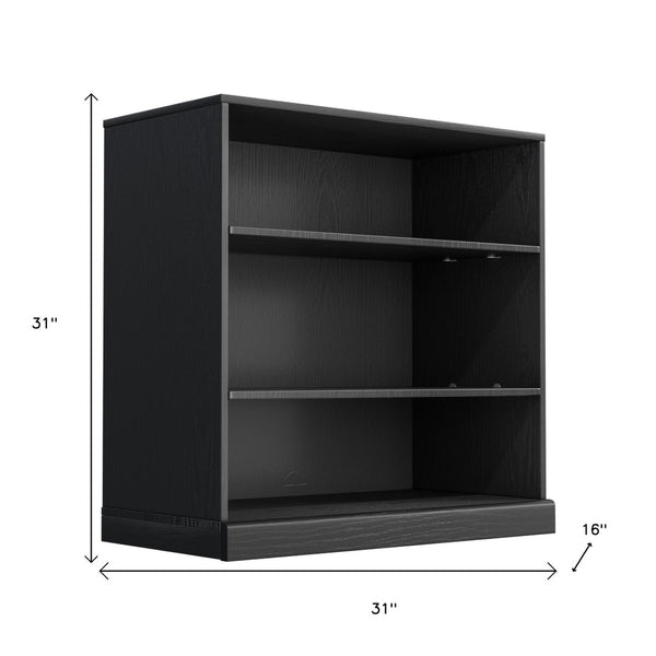 HomeRoots 31" Black Wood Accent Cabinet - Stylish Storage Solution for Modern Homes, Easy Assembly & Versatile Use 691116