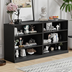 HomeRoots 31" Black Wood Accent Cabinet - Stylish Storage Solution for Modern Homes, Easy Assembly & Versatile Use 691116