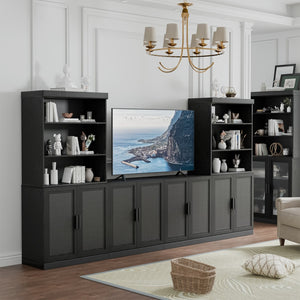 HomeRoots 31" Black Wood Accent Cabinet - Stylish Storage Solution for Modern Homes, Perfect for Any Room! 691118