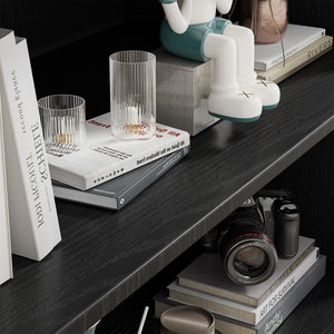 HomeRoots 31" Black Wood Accent Cabinet - Stylish Storage Solution for Modern Spaces, Compact & Durable Design 691120