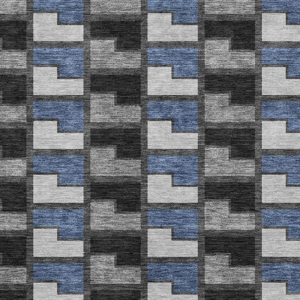 HomeRoots 8' X 10' Stylish Geometric Area Rug – Washable, Durable, Indoor/Outdoor, Stain-Resistant Design for Modern Spaces 691161