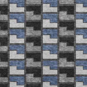HomeRoots 8' X 10' Stylish Geometric Area Rug – Washable, Durable, Indoor/Outdoor, Stain-Resistant Design for Modern Spaces 691161