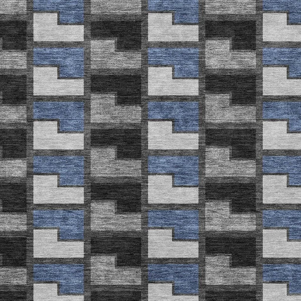 HomeRoots 8' X 10' Stylish Geometric Area Rug – Washable, Durable, Indoor/Outdoor, Stain-Resistant Design for Modern Spaces 691161