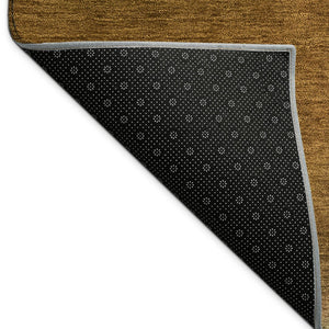 HomeRoots 5' Modern Abstract Area Rug in Blue, Brown & Ivory - Washable, Indoor/Outdoor, Durable Design! 691231