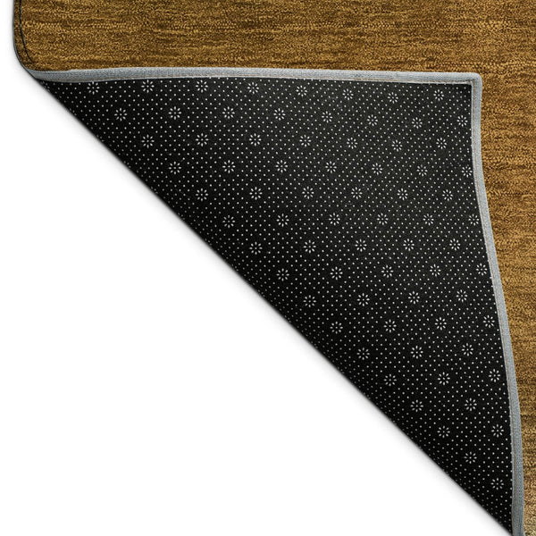 HomeRoots 5' Modern Abstract Area Rug in Blue, Brown & Ivory - Washable, Indoor/Outdoor, Durable Design! 691231