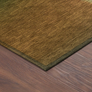 HomeRoots 10' Stylish Abstract Area Rug in Blue, Brown & Ivory – Durable, Washable for Indoor & Outdoor Use 691235