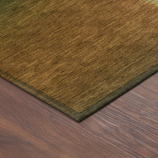 HomeRoots 10' Stylish Abstract Area Rug in Blue, Brown & Ivory – Durable, Washable for Indoor & Outdoor Use 691235