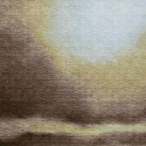 HomeRoots 8' X 10' Chocolate Gold And Plum Abstract Rug - Stylish, Washable, Durable for Indoor & Outdoor Use! 691245