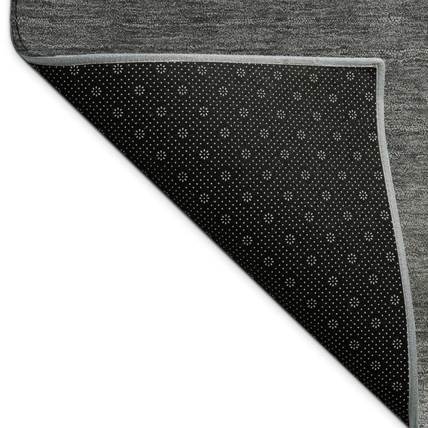 HomeRoots 5' X 8' Gray Ivory Black Abstract Washable Area Rug - Durable Indoor/Outdoor Style for Any Space 691249