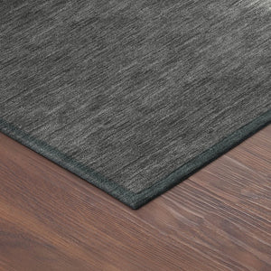 HomeRoots 9' X 12' Stylish Gray Ivory Black Abstract Washable Area Rug for Indoor & Outdoor High Traffic Use 691252
