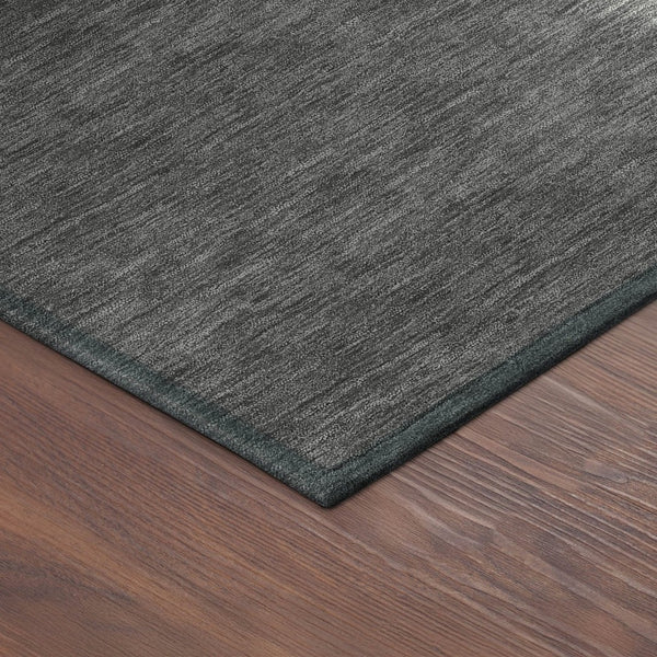 HomeRoots 9' X 12' Stylish Gray Ivory Black Abstract Washable Area Rug for Indoor & Outdoor High Traffic Use 691252
