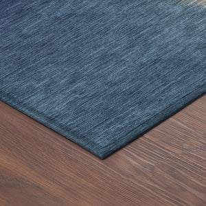 HomeRoots 10' Navy Blue, Gold & Beige Abstract Rug - Washable Indoor/Outdoor Area Rug for Stylish Durability 691265