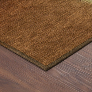 HomeRoots 8' Round Abstract Area Rug in Rust, Copper & Beige – Washable, Durable & Stylish for Indoor/Outdoor Use 691268