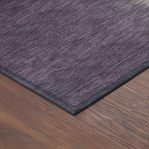 HomeRoots 8' Washable Round Area Rug in Plum, Wheat & Ivory - Modern Abstract Design for Indoor & Outdoor Use 691274