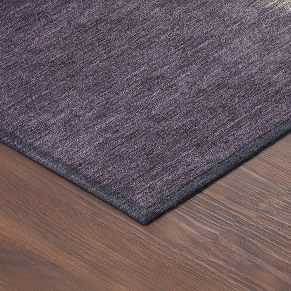 HomeRoots 8' Washable Round Area Rug in Plum, Wheat & Ivory - Modern Abstract Design for Indoor & Outdoor Use 691274