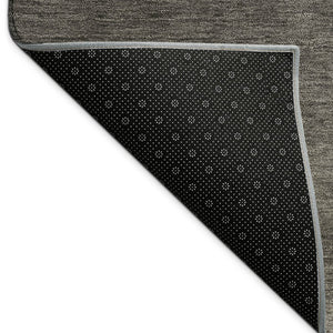 HomeRoots 9' X 12' Stylish Taupe Beige & Black Abstract Washable Area Rug for Indoor/Outdoor Durability & Appeal 691282