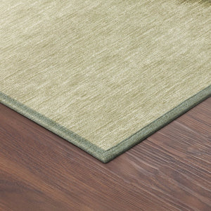 HomeRoots 8' Round Abstract Area Rug in Wheat, Blue & Beige - Washable, Durable, Perfect for Indoor/Outdoor Use 691292