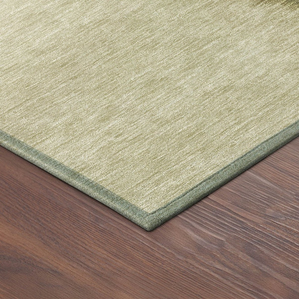 HomeRoots 8' Round Abstract Area Rug in Wheat, Blue & Beige - Washable, Durable, Perfect for Indoor/Outdoor Use 691292
