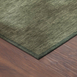 HomeRoots 8' Vibrant Lime Green Round Abstract Area Rug - Stylish, Washable, Durable for Indoor/Outdoor Use 691298