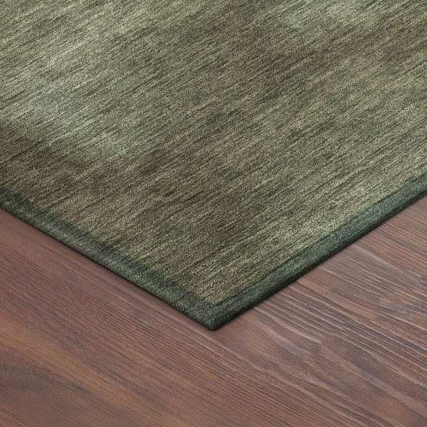 HomeRoots 8' Vibrant Lime Green Round Abstract Area Rug - Stylish, Washable, Durable for Indoor/Outdoor Use 691298