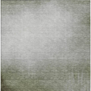 HomeRoots 10' Vibrant Lime Green, Brown & Beige Abstract Washable Area Rug for Indoor/Outdoor Use - Durable & Easy Care! 691301