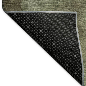HomeRoots 10' Vibrant Lime Green, Brown & Beige Abstract Washable Area Rug for Indoor/Outdoor Use - Durable & Easy Care! 691301