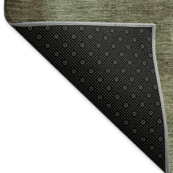 HomeRoots 10' Vibrant Lime Green, Brown & Beige Abstract Washable Area Rug for Indoor/Outdoor Use - Durable & Easy Care! 691301