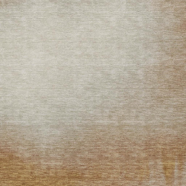 HomeRoots 5' Abstract Copper Ivory Chocolate Washable Area Rug for Indoor Outdoor Use – Durable & Stylish! 691303