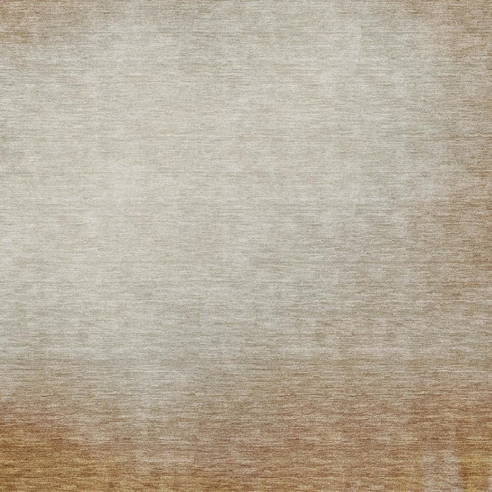 HomeRoots 8' X 10' Stylish Copper, Ivory & Chocolate Abstract Washable Area Rug for Indoor/Outdoor Use 691305