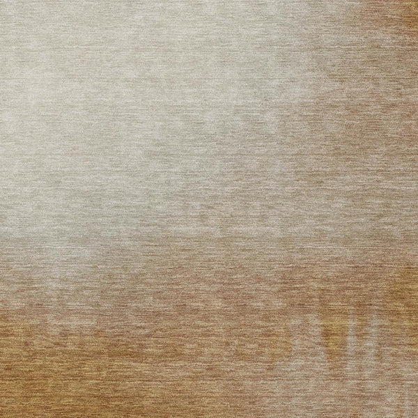HomeRoots 10' Copper Ivory and Chocolate Abstract Washable Area Rug - Stylish, Durable, Indoor/Outdoor Essential! 691307