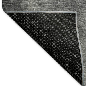 HomeRoots 5' X 8' Modern Abstract Granite Gray and Gold Washable Area Rug for Indoor and Outdoor Spaces 691315