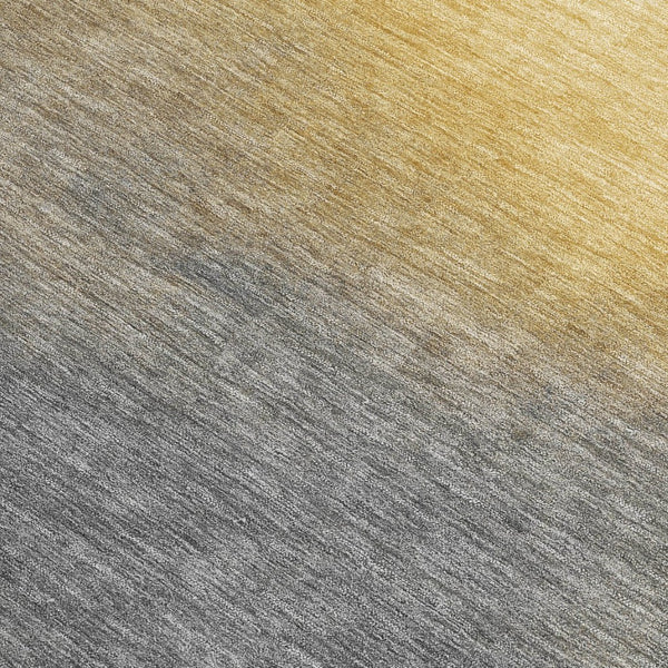 HomeRoots 10' Modern Abstract Granite Gray and Gold Area Rug – Washable, Durable for Indoor & Outdoor Use 691319