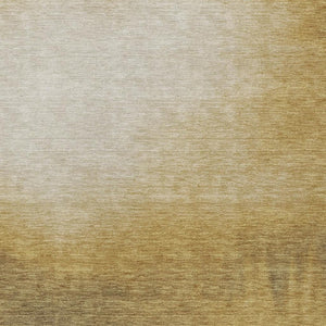 HomeRoots 5' X 8' Stylish Amber Brown and Ivory Abstract Washable Area Rug for Indoor and Outdoor Spaces 691327