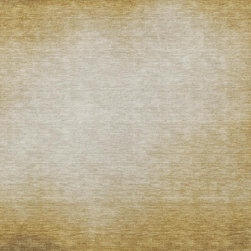 HomeRoots 8' X 10' Amber Brown And Ivory Abstract Rug - Stylish, Washable, Durable for Indoor & Outdoor Use 691329