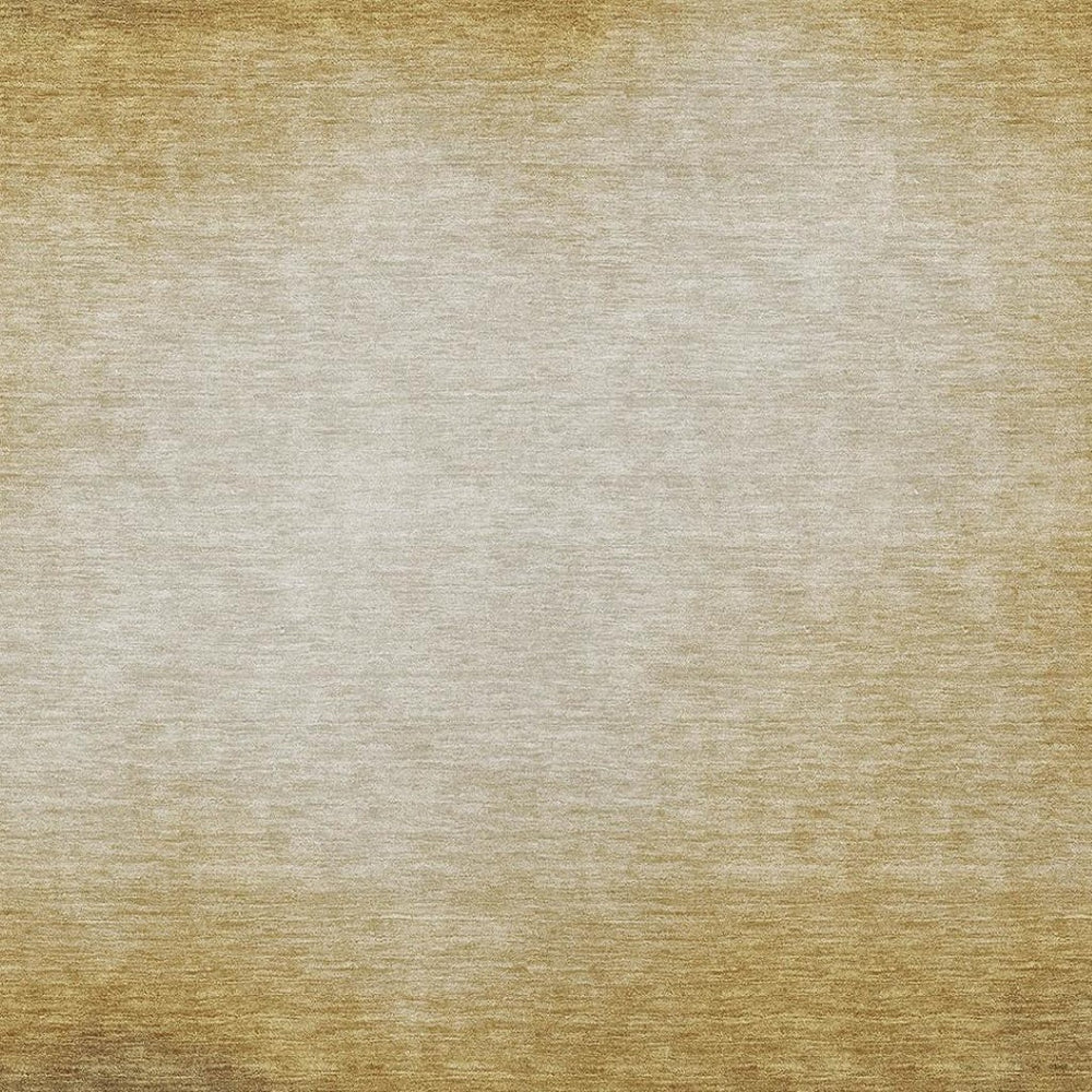 HomeRoots 9' X 12' Amber Brown and Ivory Abstract Area Rug – Stylish, Washable, Durable for Indoor & Outdoor Use 691330