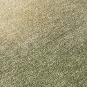 HomeRoots 8' Round Abstract Area Rug in Olive Green, Beige & Wheat – Washable & Durable for Indoor/Outdoor Use 691346