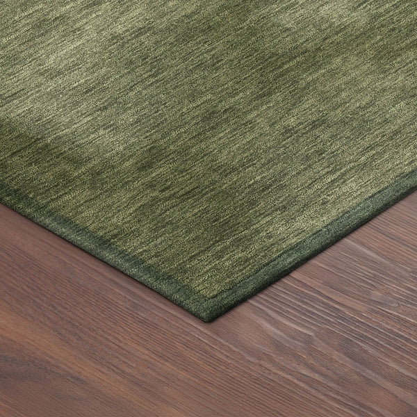 HomeRoots 9' X 12' Abstract Olive Green Beige Area Rug - Washable, Durable, Perfect for Indoor & Outdoor Use! 691348