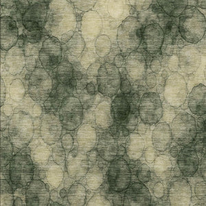 HomeRoots 8' X 10' Artichoke Green & Wheat Abstract Washable Area Rug - Stylish, Durable for Indoor & Outdoor Use 691485