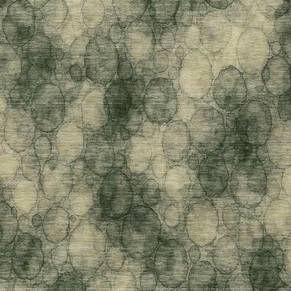 HomeRoots 9' X 12' Artichoke Green and Wheat Abstract Area Rug - Stylish, Durable, Washable for Indoor/Outdoor Use 691486