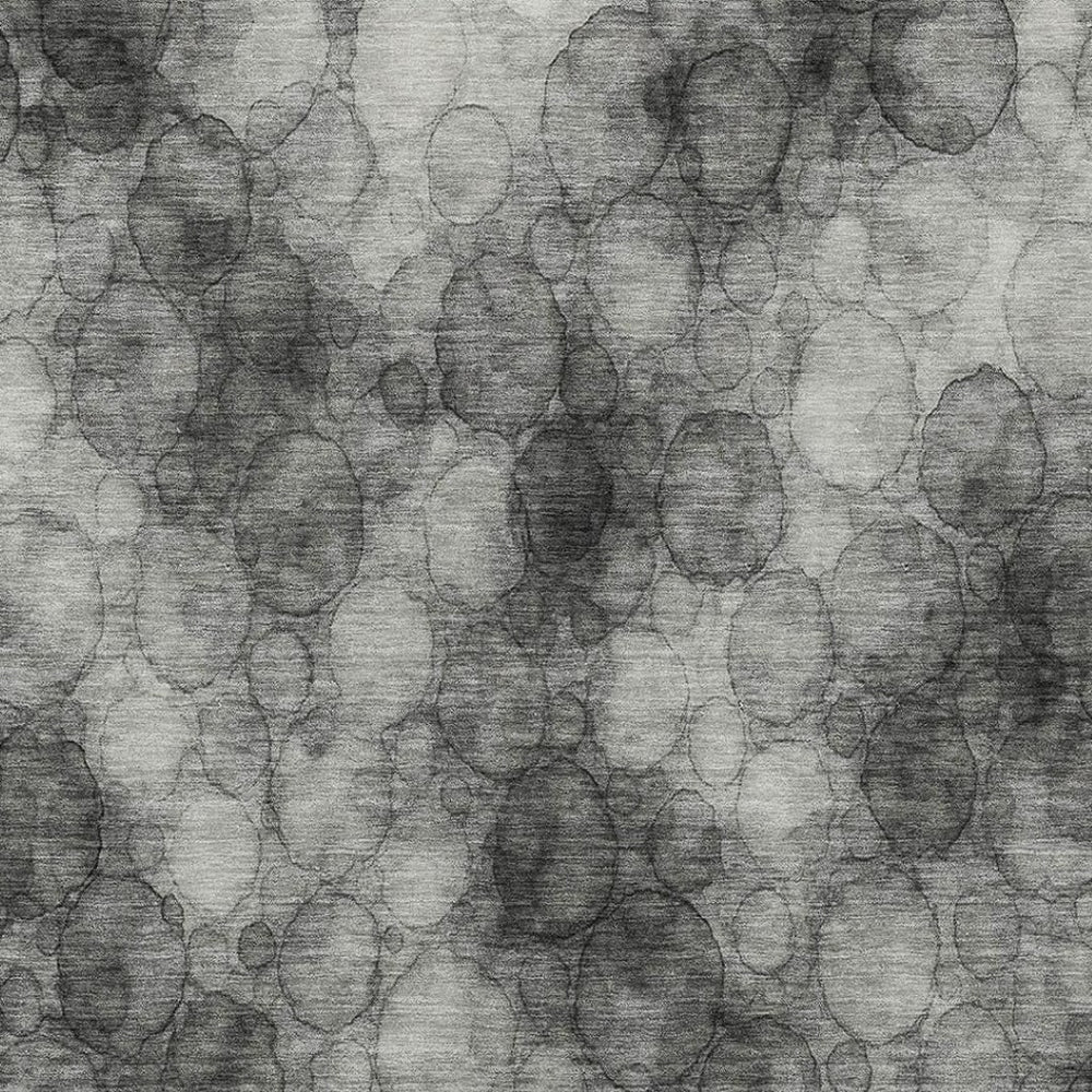 HomeRoots 5' X 8' Washable Indoor/Outdoor Area Rug - Ivory, Gray & Black Abstract Design for Every Space! 691489