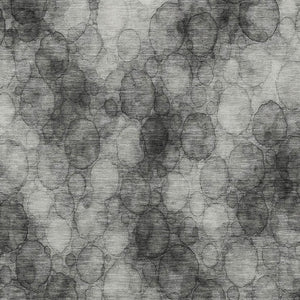 HomeRoots 5' X 8' Washable Indoor/Outdoor Area Rug - Ivory, Gray & Black Abstract Design for Every Space! 691489