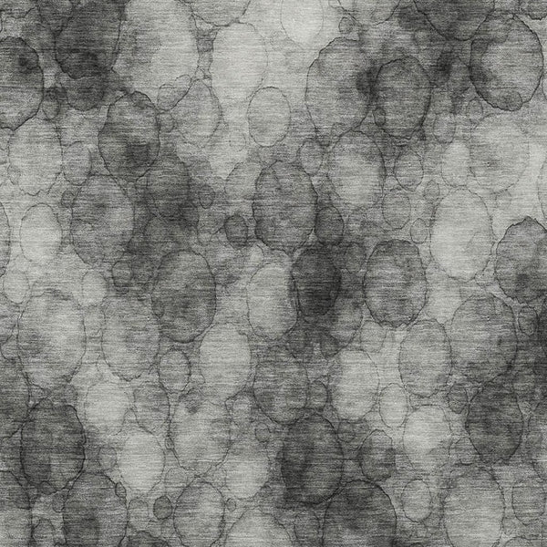 HomeRoots 9' X 12' Abstract Area Rug in Ivory, Gray & Black - Stylish, Durable, Washable for Indoor/Outdoor Use 691492